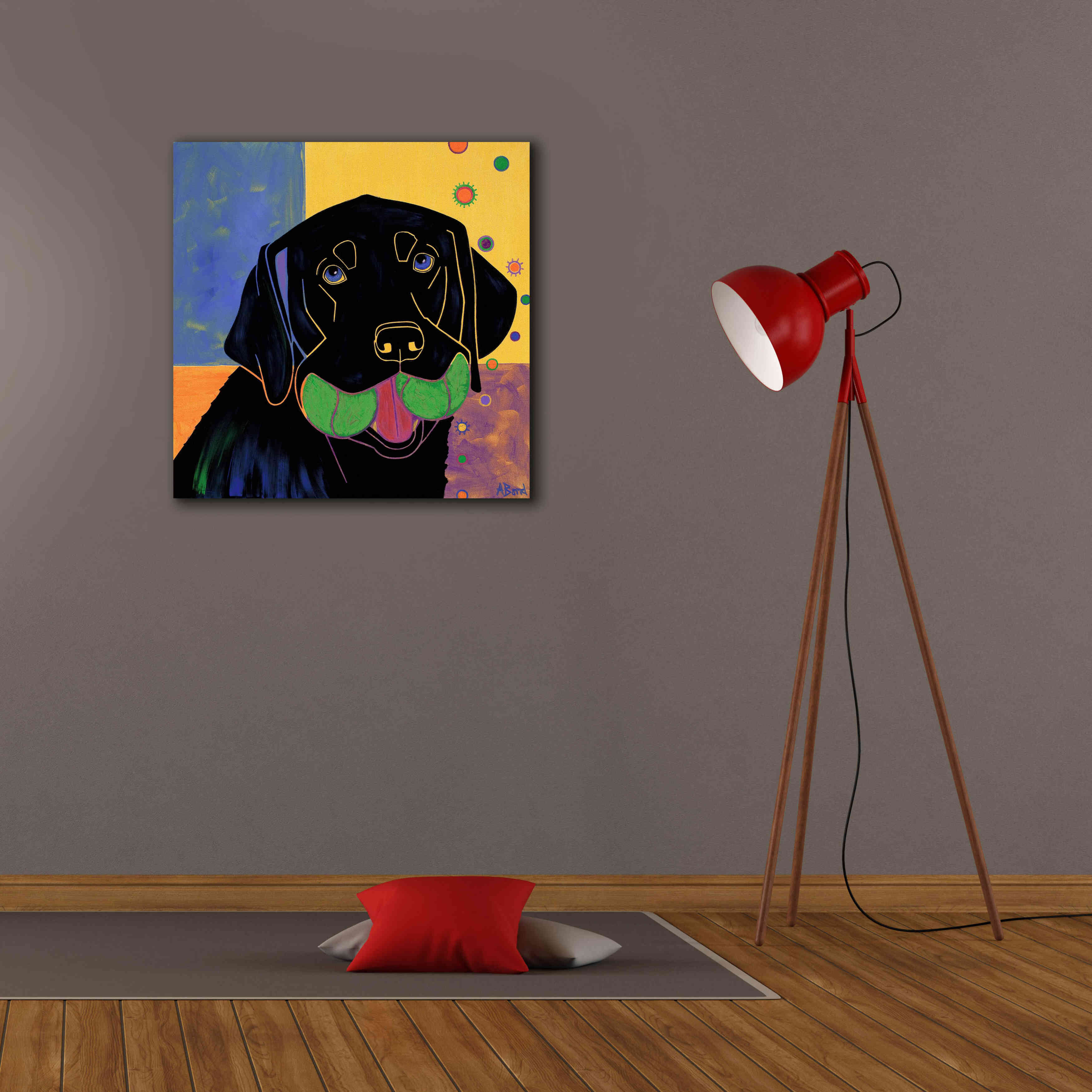 'Baller' by Angela Bond Giclee Canvas Wall Art,26x26