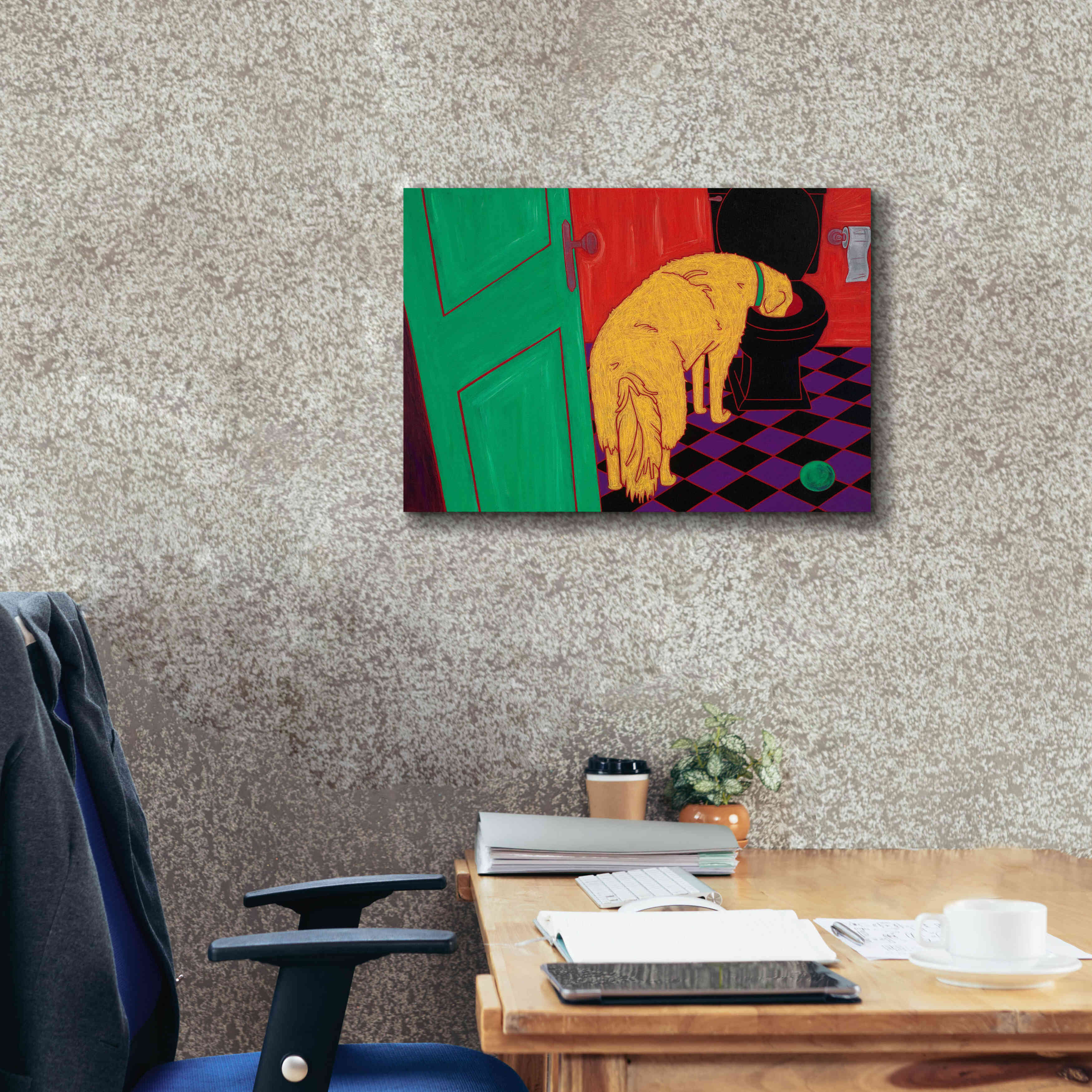 'Drinking Problem' by Angela Bond Giclee Canvas Wall Art,24x20