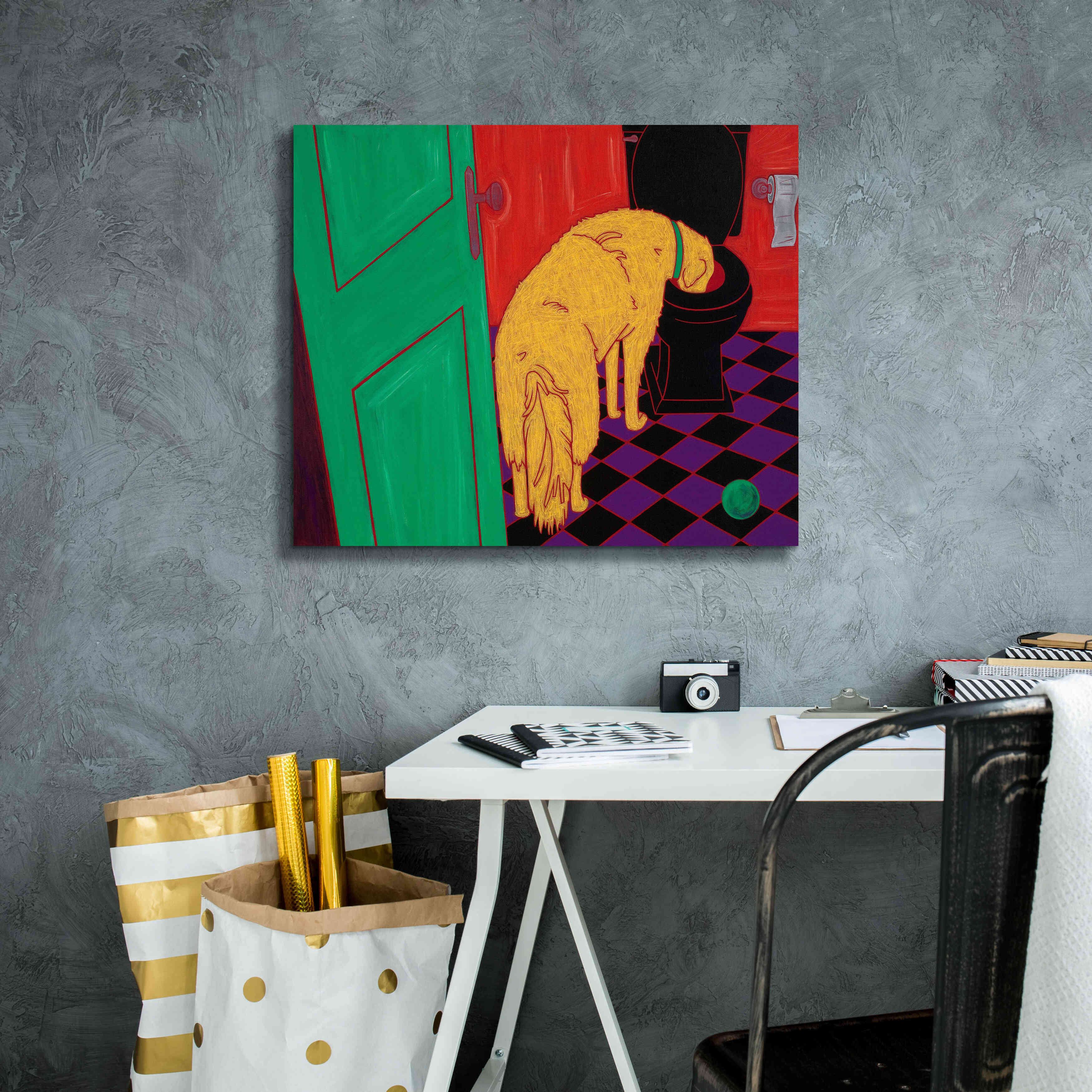 'Drinking Problem' by Angela Bond Giclee Canvas Wall Art,24x20