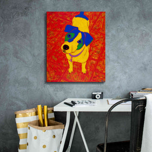 'Feisty Jack Russell' by Angela Bond Giclee Canvas Wall Art,20x24