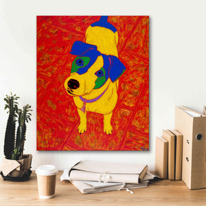 'Feisty Jack Russell' by Angela Bond Giclee Canvas Wall Art,20x24