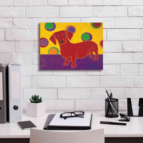 Image of 'Foot Long Fun III' by Angela Bond Giclee Canvas Wall Art,16x12