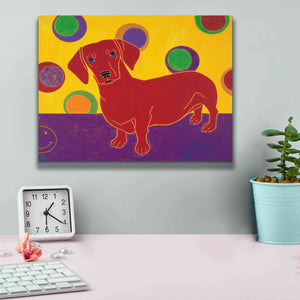 'Foot Long Fun III' by Angela Bond Giclee Canvas Wall Art,16x12