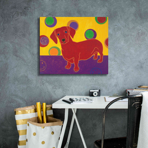 Image of 'Foot Long Fun III' by Angela Bond Giclee Canvas Wall Art,24x20