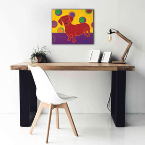 'Foot Long Fun III' by Angela Bond Giclee Canvas Wall Art,24x20