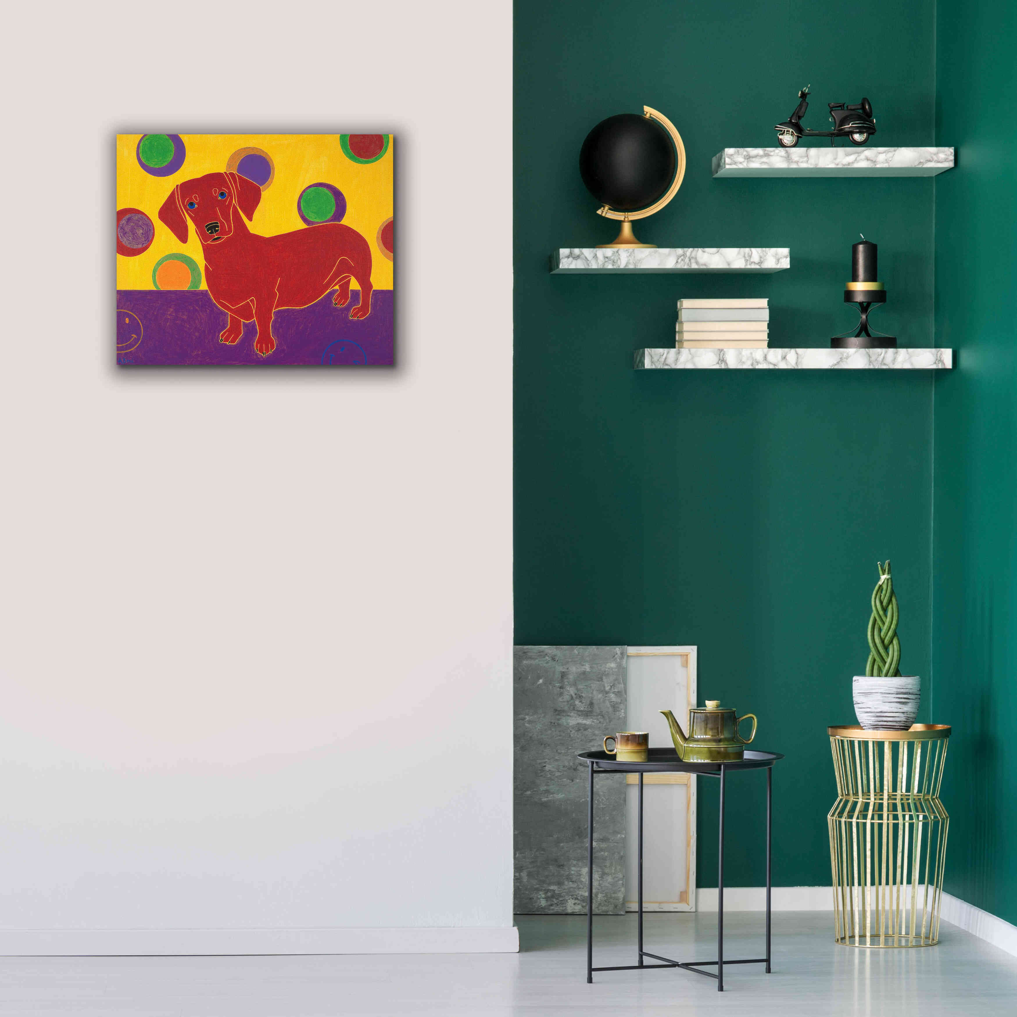 'Foot Long Fun III' by Angela Bond Giclee Canvas Wall Art,24x20