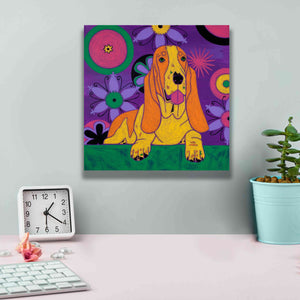 'Hush Puppeh' by Angela Bond Giclee Canvas Wall Art,12x12