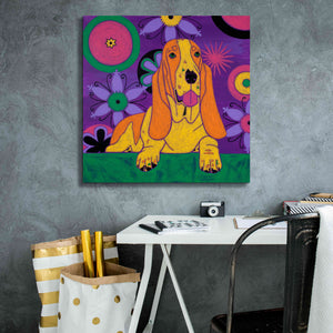 'Hush Puppeh' by Angela Bond Giclee Canvas Wall Art,26x26