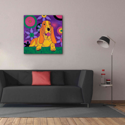 Image of 'Hush Puppeh' by Angela Bond Giclee Canvas Wall Art,37x37