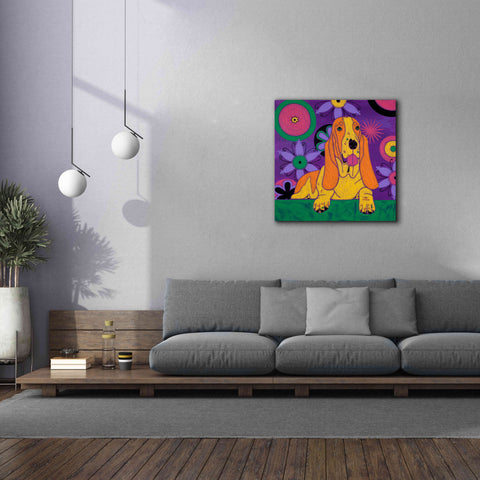 Image of 'Hush Puppeh' by Angela Bond Giclee Canvas Wall Art,37x37