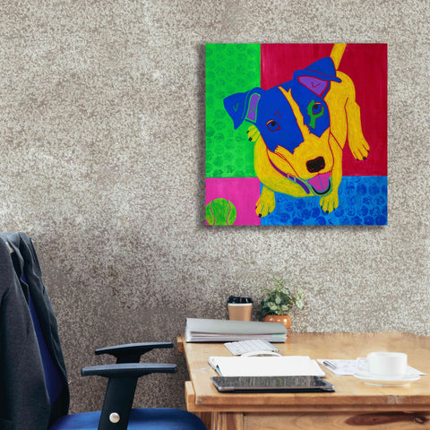 Image of 'Just Jack' by Angela Bond Giclee Canvas Wall Art,26x26