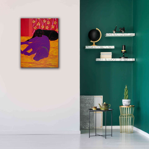 Image of 'Let Sleeping Dogs Lie' by Angela Bond Giclee Canvas Wall Art,26x34