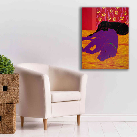 Image of 'Let Sleeping Dogs Lie' by Angela Bond Giclee Canvas Wall Art,26x34