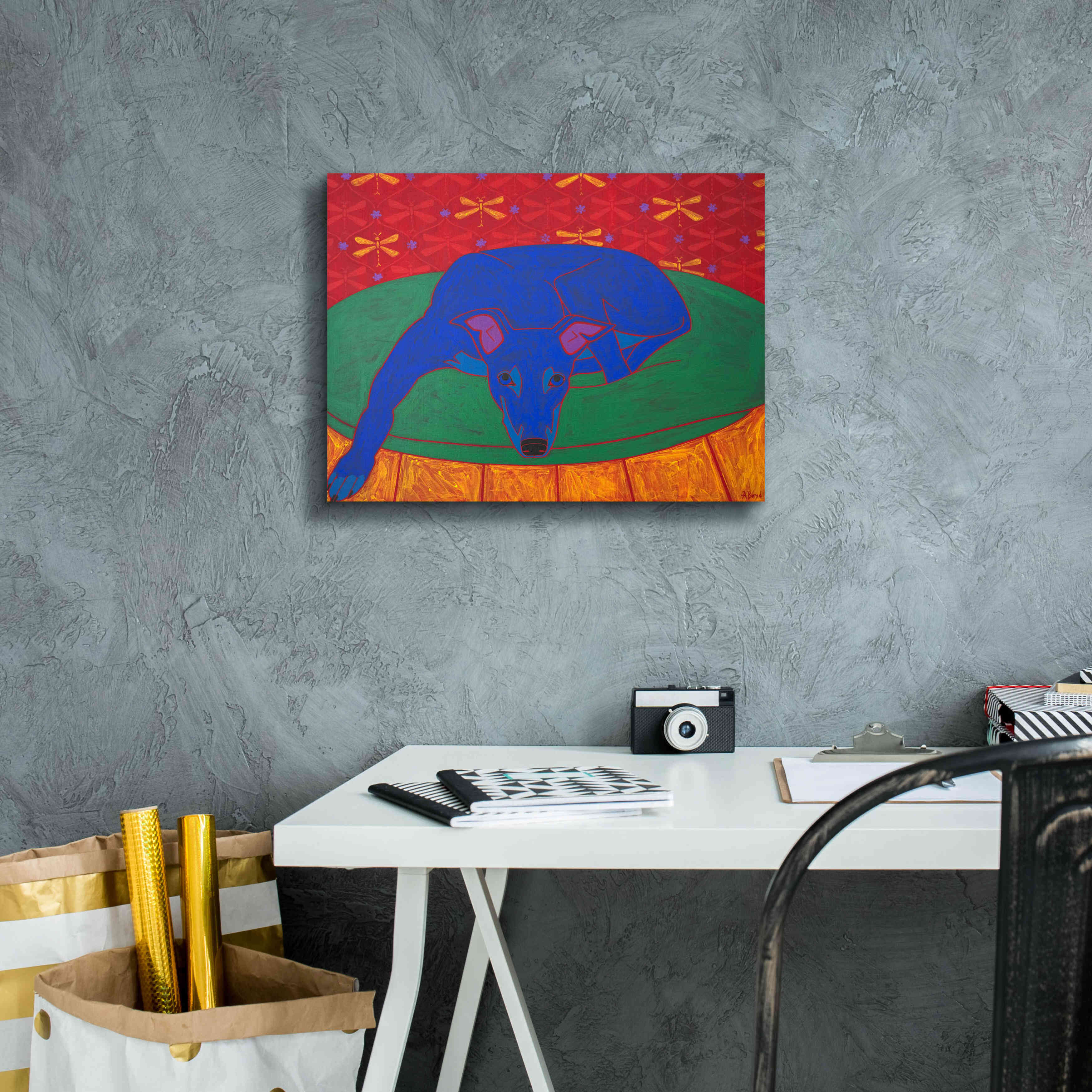 'Runner in Repose' by Angela Bond Giclee Canvas Wall Art,16x12