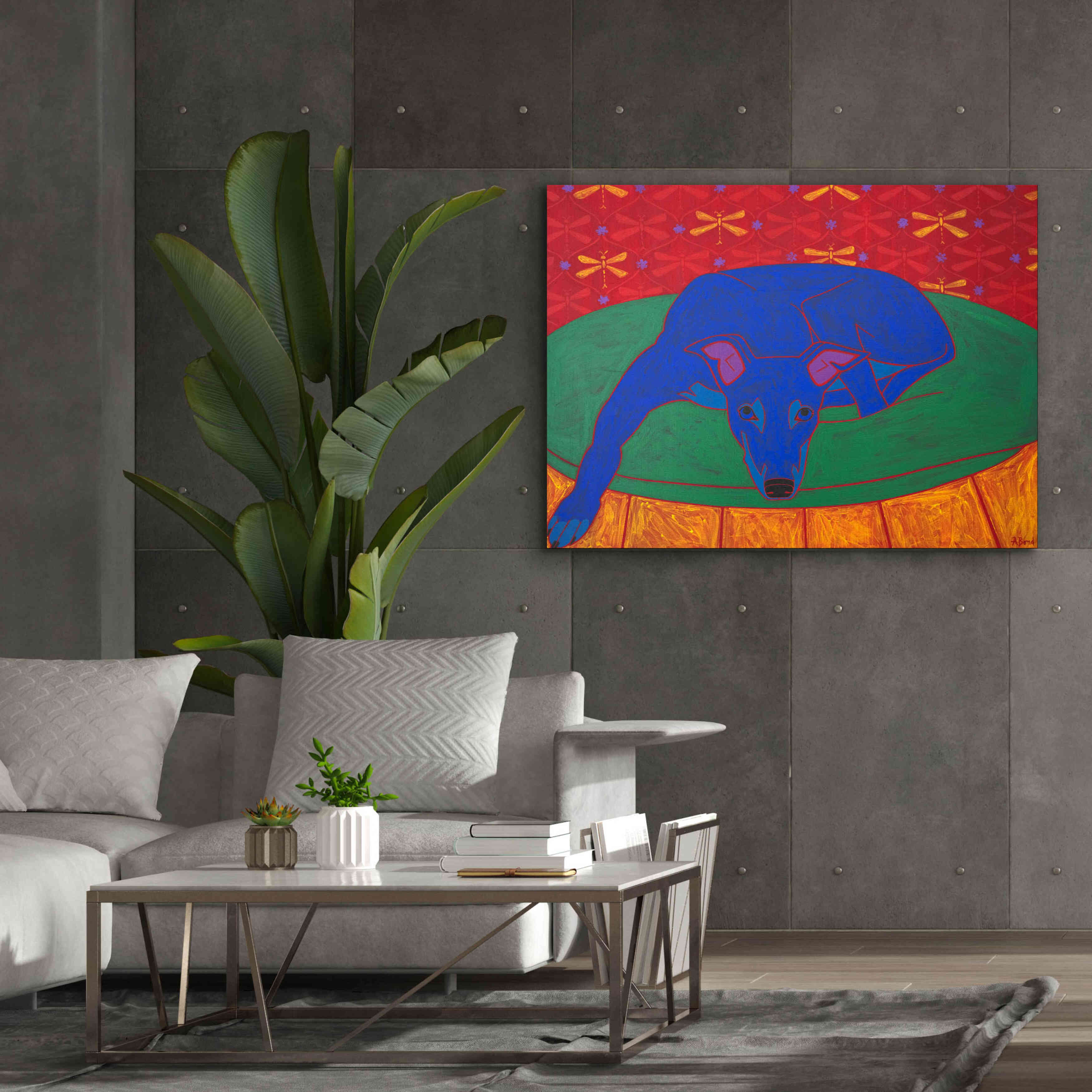 'Runner in Repose' by Angela Bond Giclee Canvas Wall Art,54x40