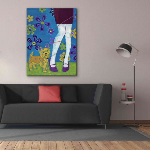 Image of 'The Yorkie Fandango' by Angela Bond Giclee Canvas Wall Art,40x54