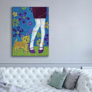 'The Yorkie Fandango' by Angela Bond Giclee Canvas Wall Art,40x54