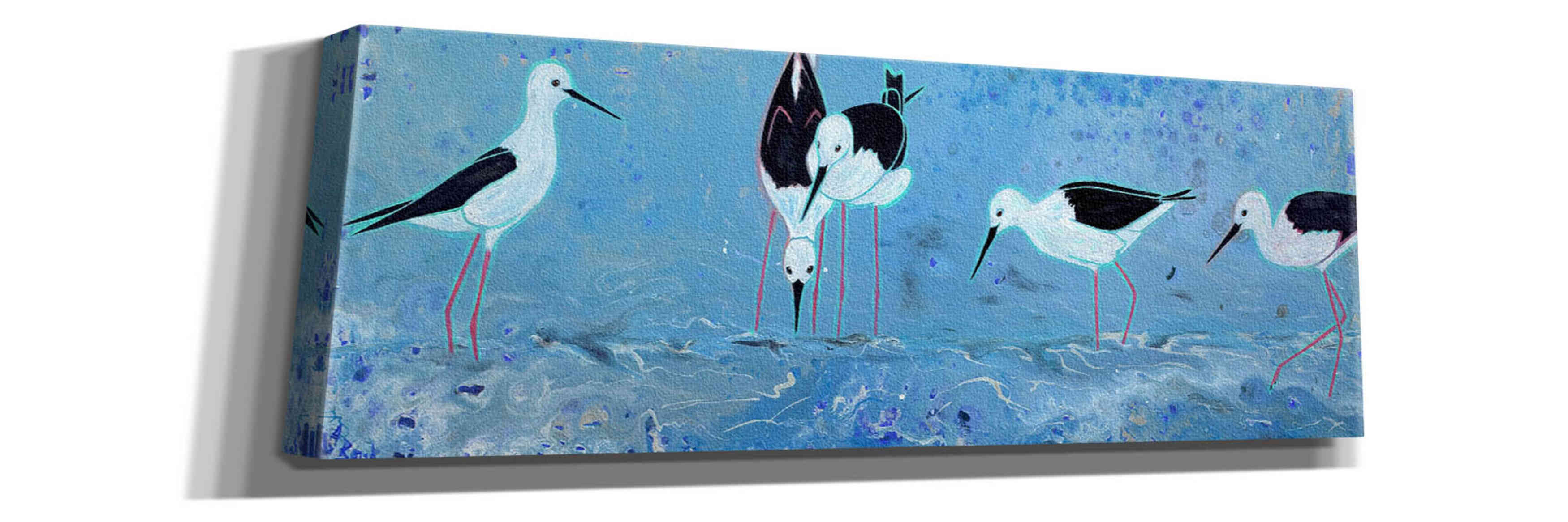 'Long Legged Waders' by Angela Bond Giclee Canvas Wall Art