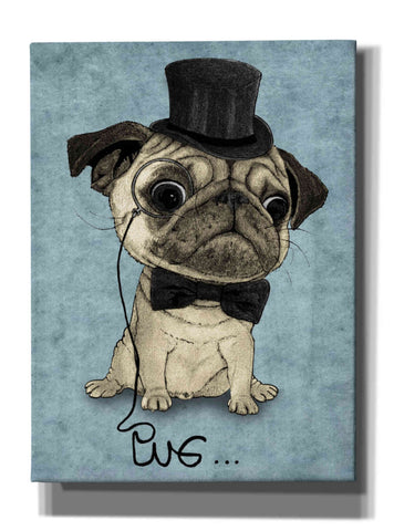 Image of 'Gentle Pug' by Barruf Giclee Canvas Wall Art
