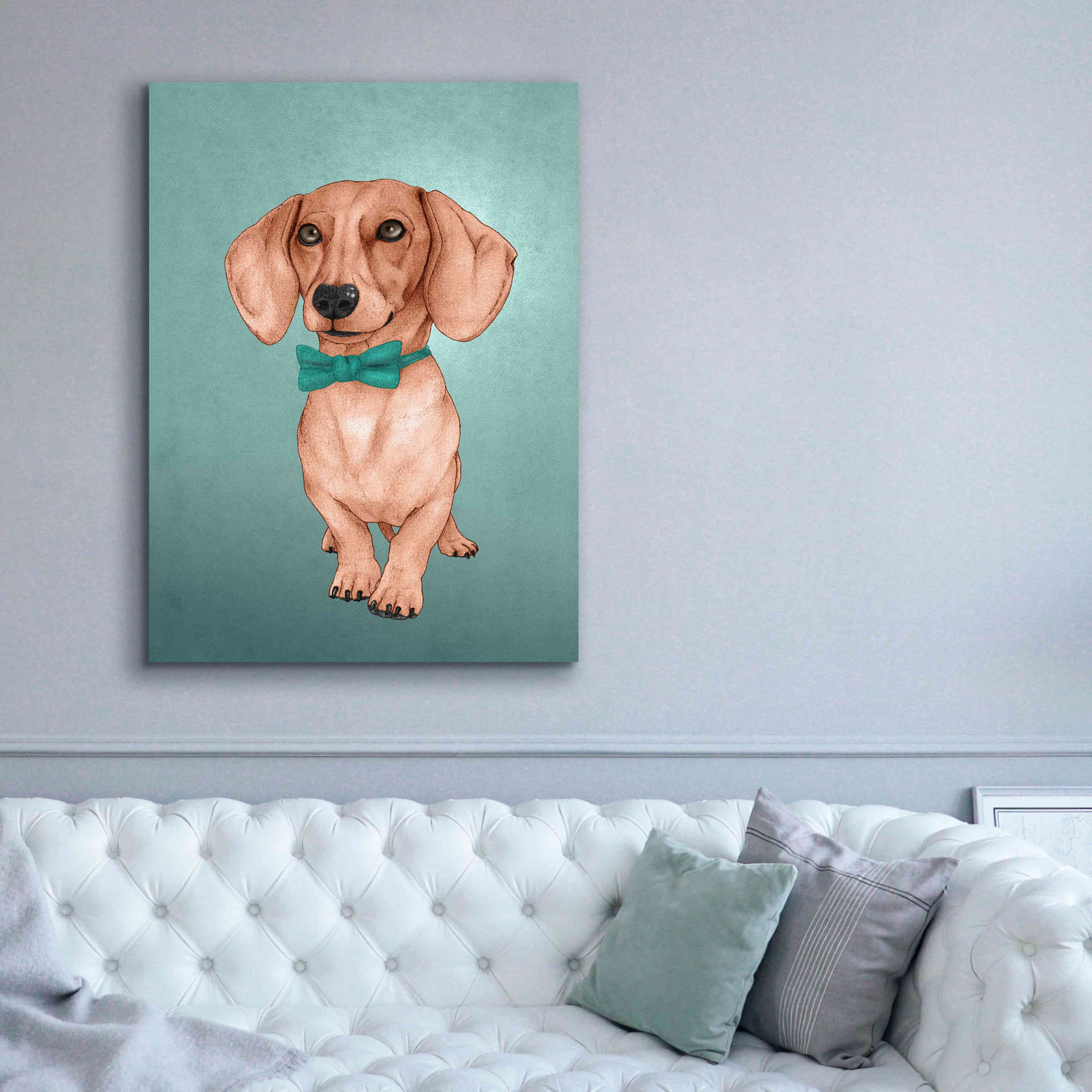 'The Wiener Dog' by Barruf Giclee Canvas Wall Art,40x54