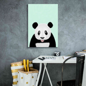 'Cute Panda' by Barruf Giclee Canvas Wall Art,18x26