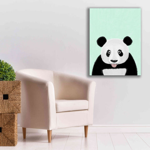 Image of 'Cute Panda' by Barruf Giclee Canvas Wall Art,26x34