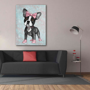 'Sweet Frenchie' by Barruf Giclee Canvas Wall Art,40x54