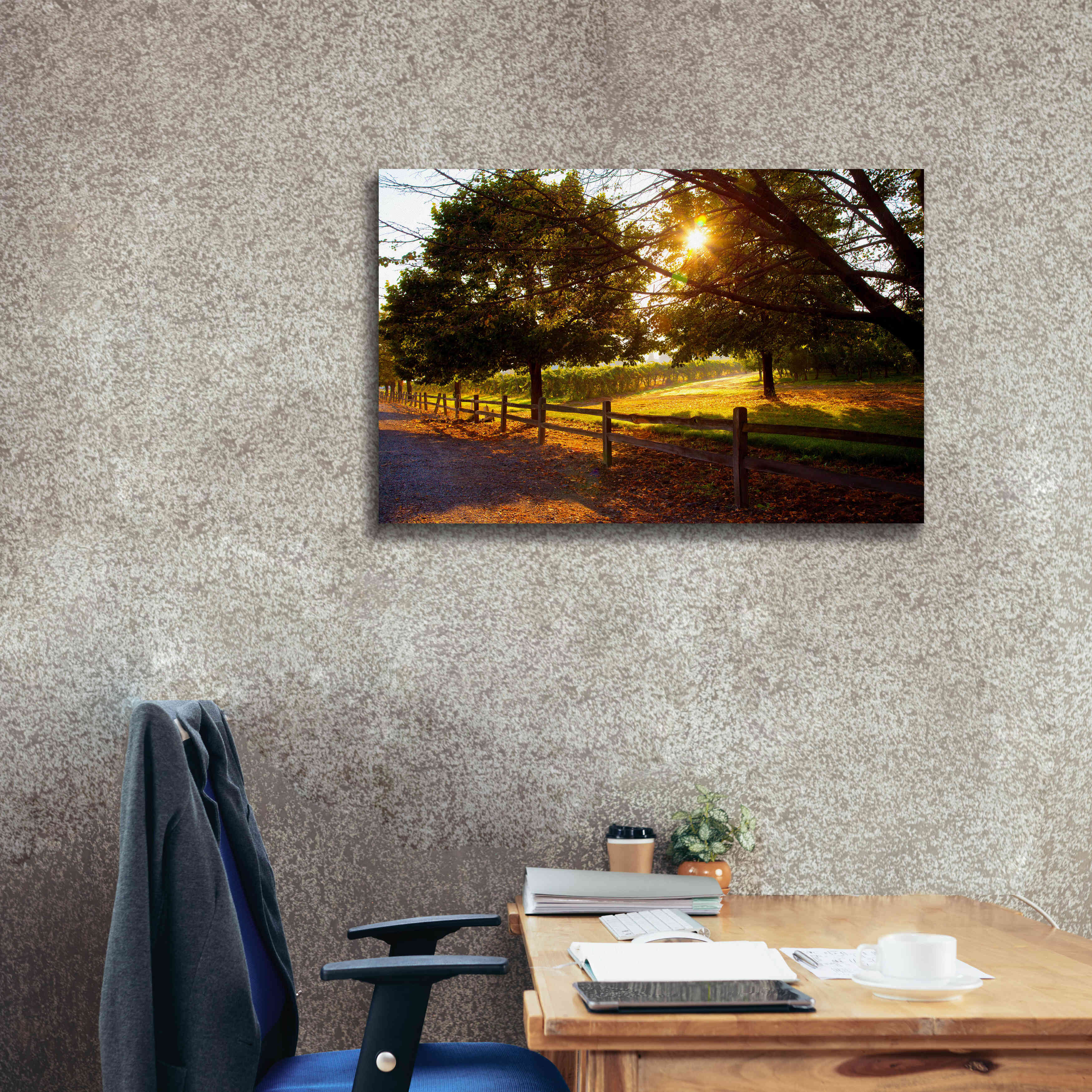 'Dreamland Vineyard' by Michael Broom Giclee Canvas Wall Art,40x26