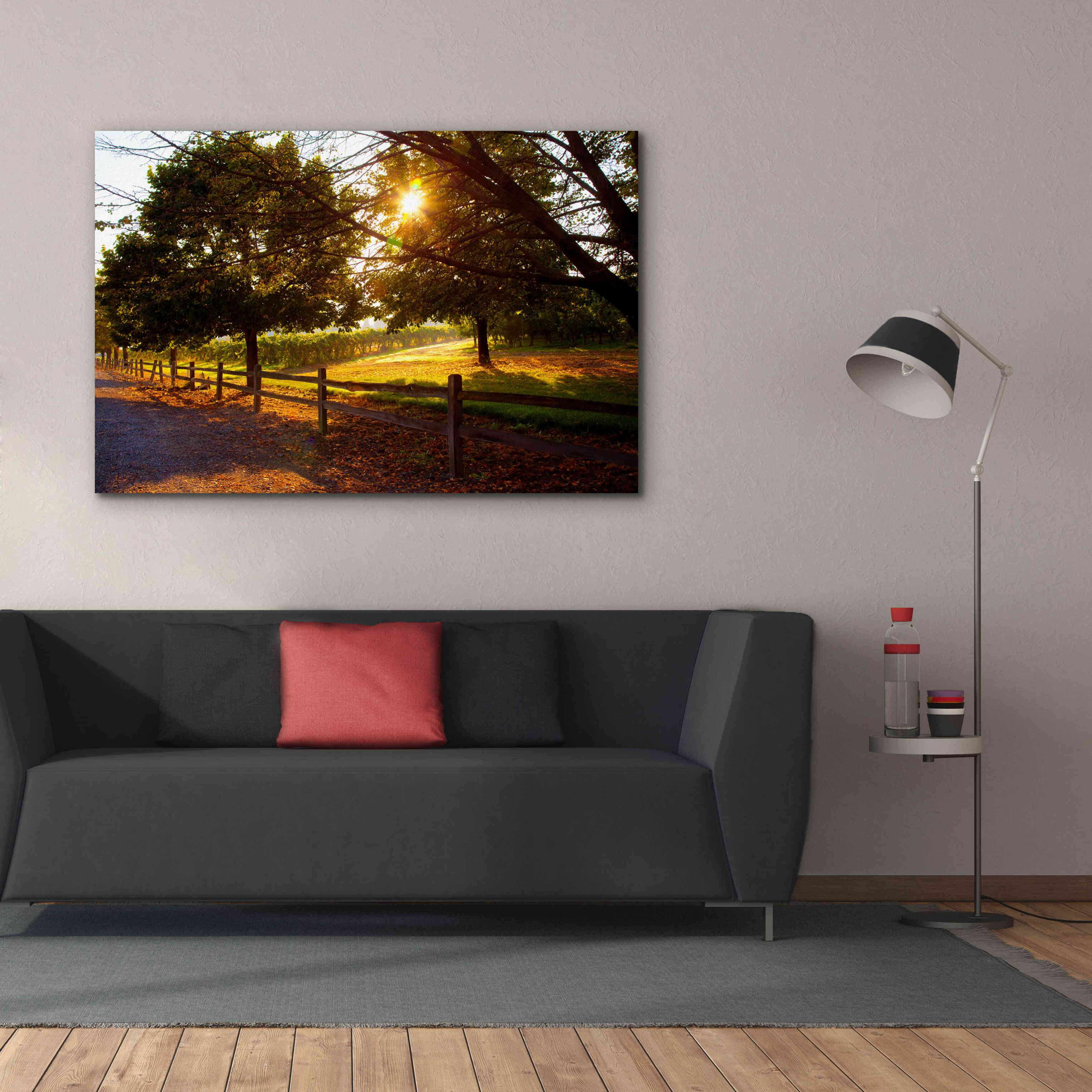 'Dreamland Vineyard' by Michael Broom Giclee Canvas Wall Art,60x40