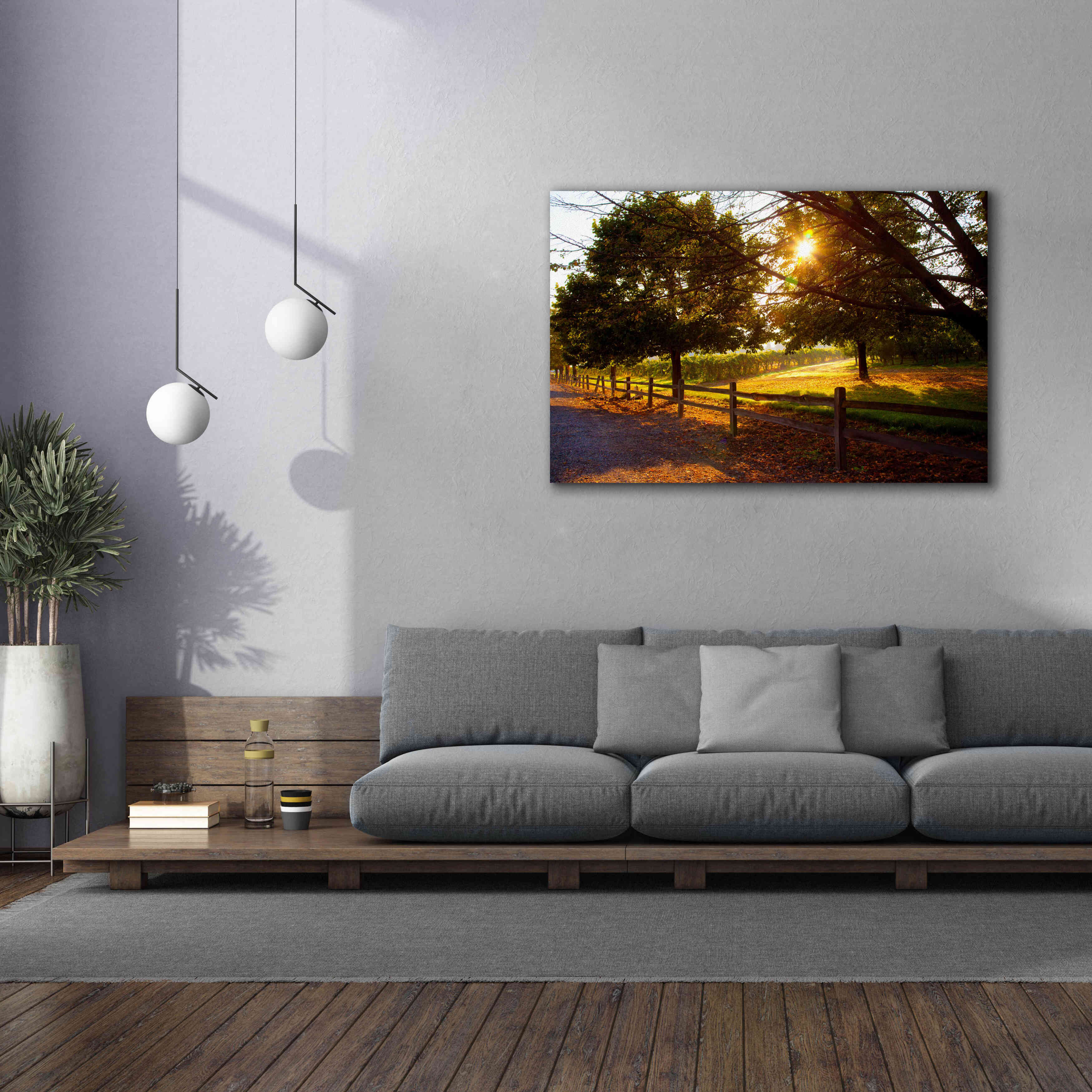 'Dreamland Vineyard' by Michael Broom Giclee Canvas Wall Art,60x40