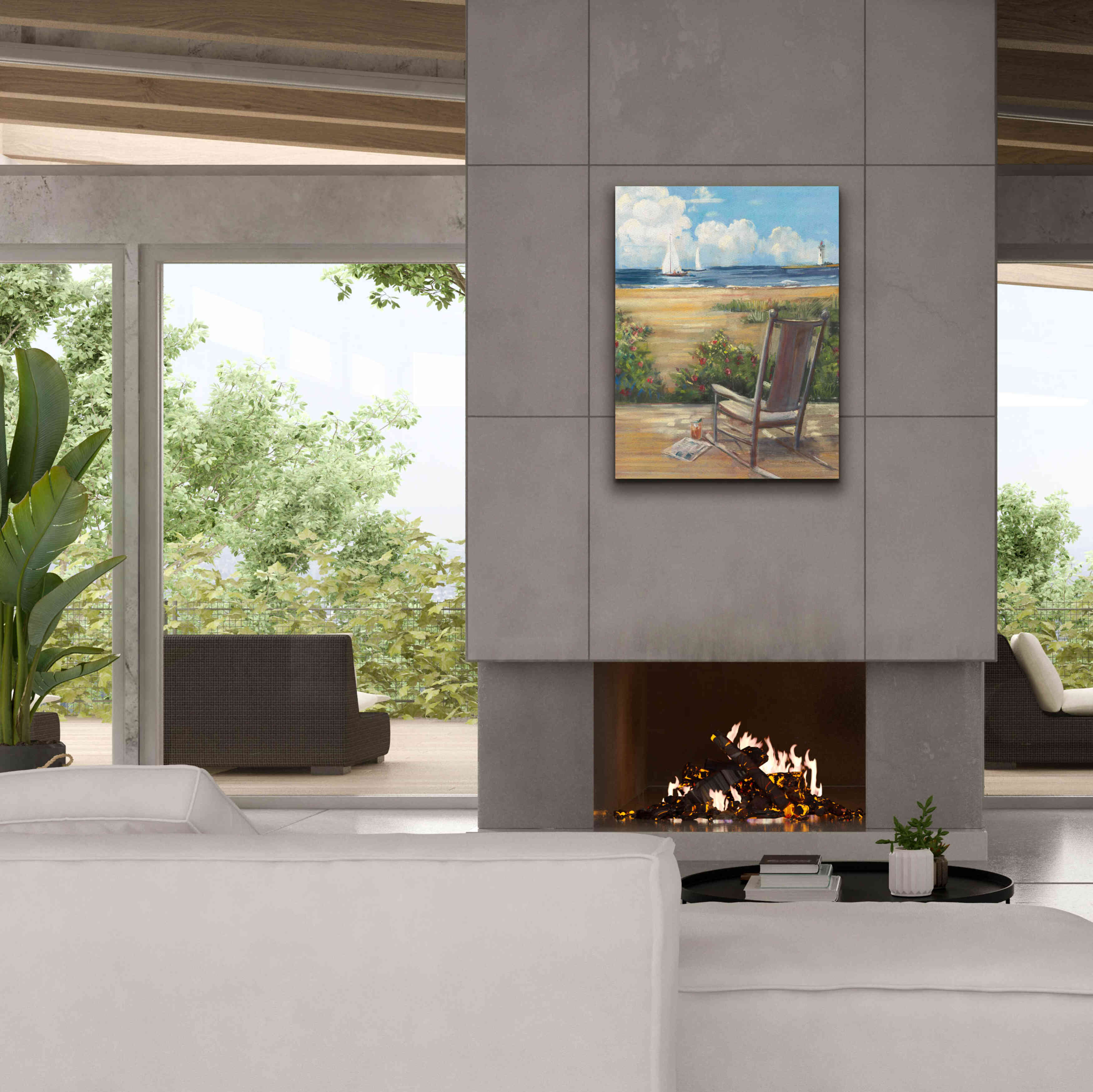 'By The Sea II' by Carol Rowan, Giclee Canvas Wall Art,26x34