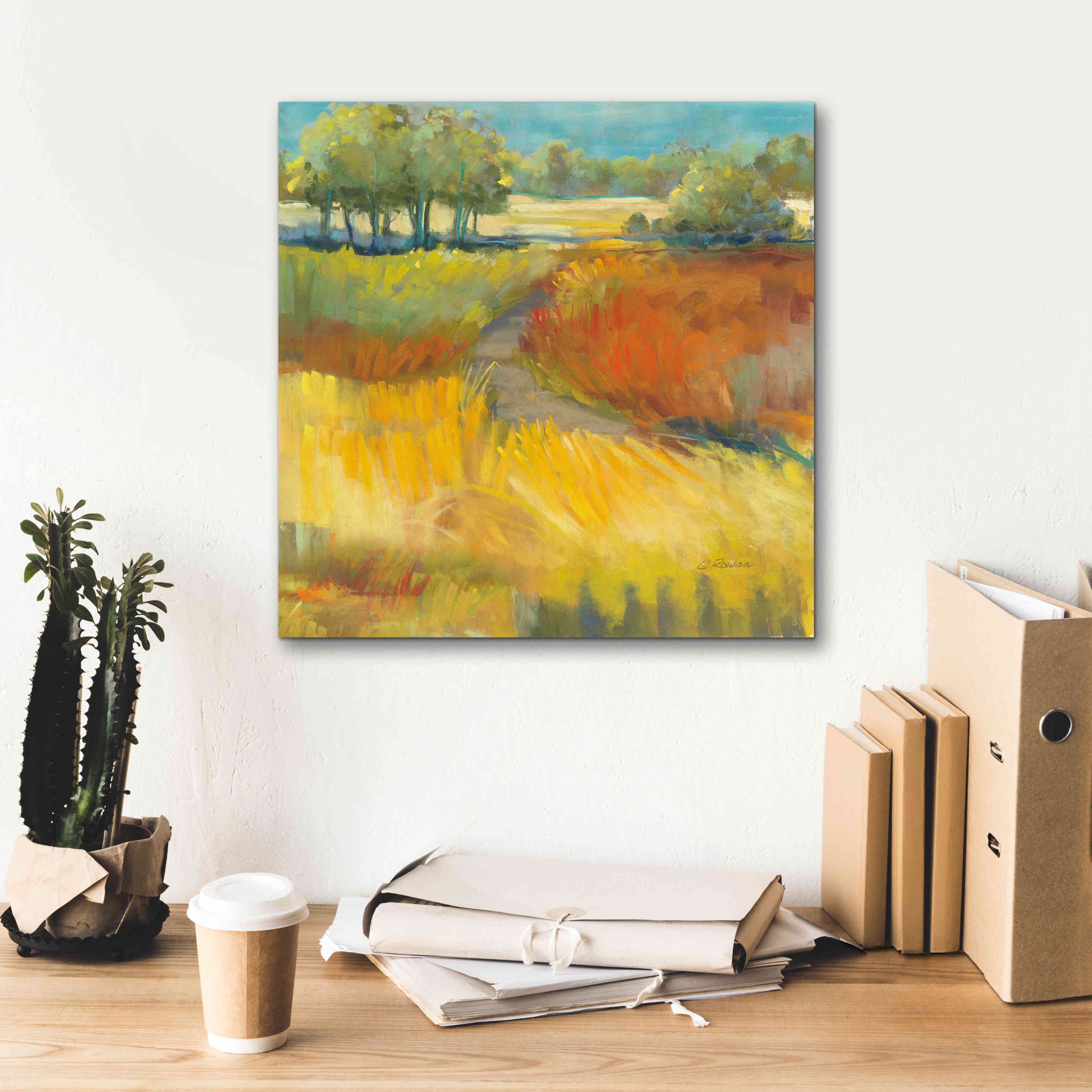 'Late Summer Landscape II' by Carol Rowan, Giclee Canvas Wall Art,18x18