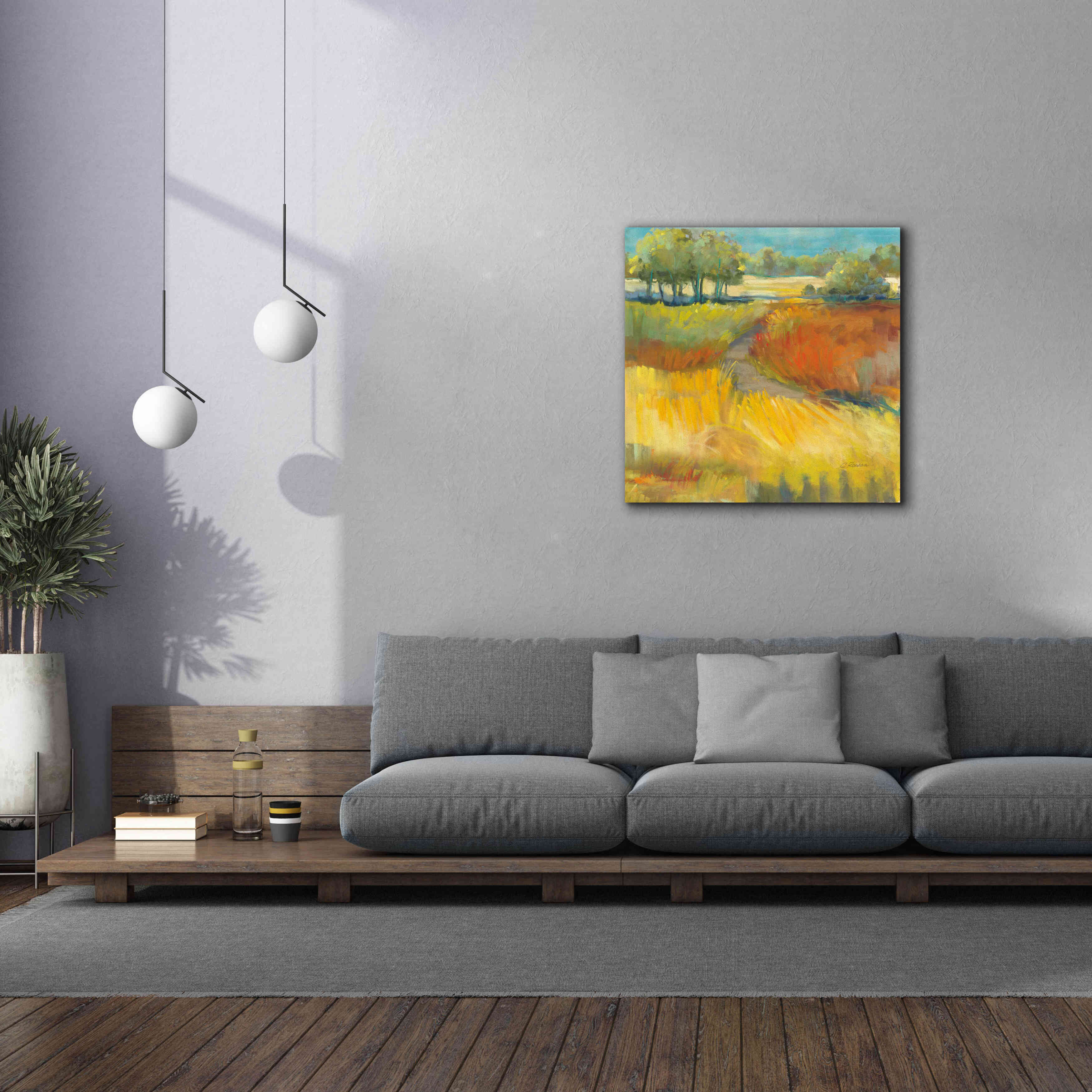 'Late Summer Landscape II' by Carol Rowan, Giclee Canvas Wall Art,37x37