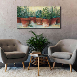 'Potted Herbs II' by Carol Rowan, Giclee Canvas Wall Art,60x30