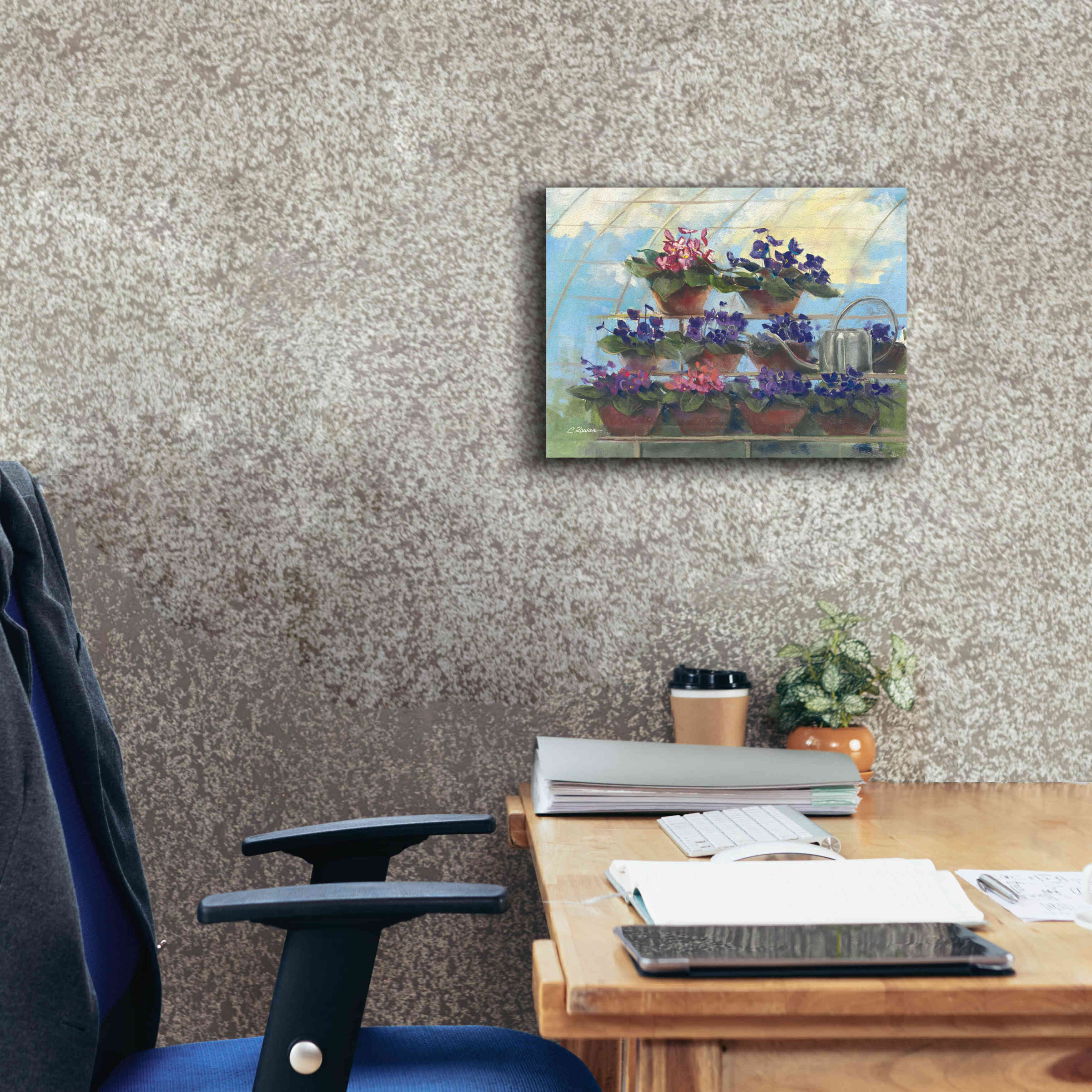 'Violets' by Carol Rowan, Giclee Canvas Wall Art,16x12