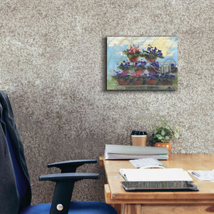 'Violets' by Carol Rowan, Giclee Canvas Wall Art,16x12