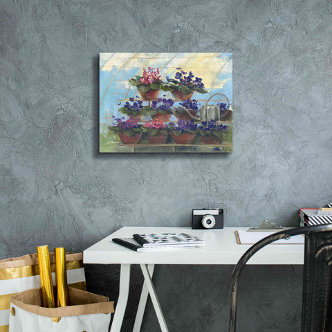 Image of 'Violets' by Carol Rowan, Giclee Canvas Wall Art,16x12