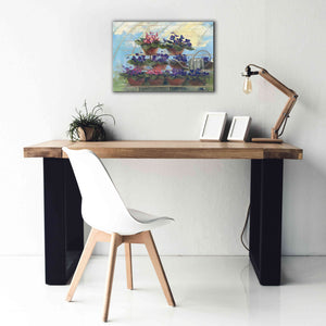 'Violets' by Carol Rowan, Giclee Canvas Wall Art,26x18
