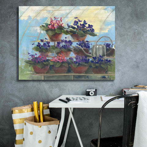 Image of 'Violets' by Carol Rowan, Giclee Canvas Wall Art,34x26