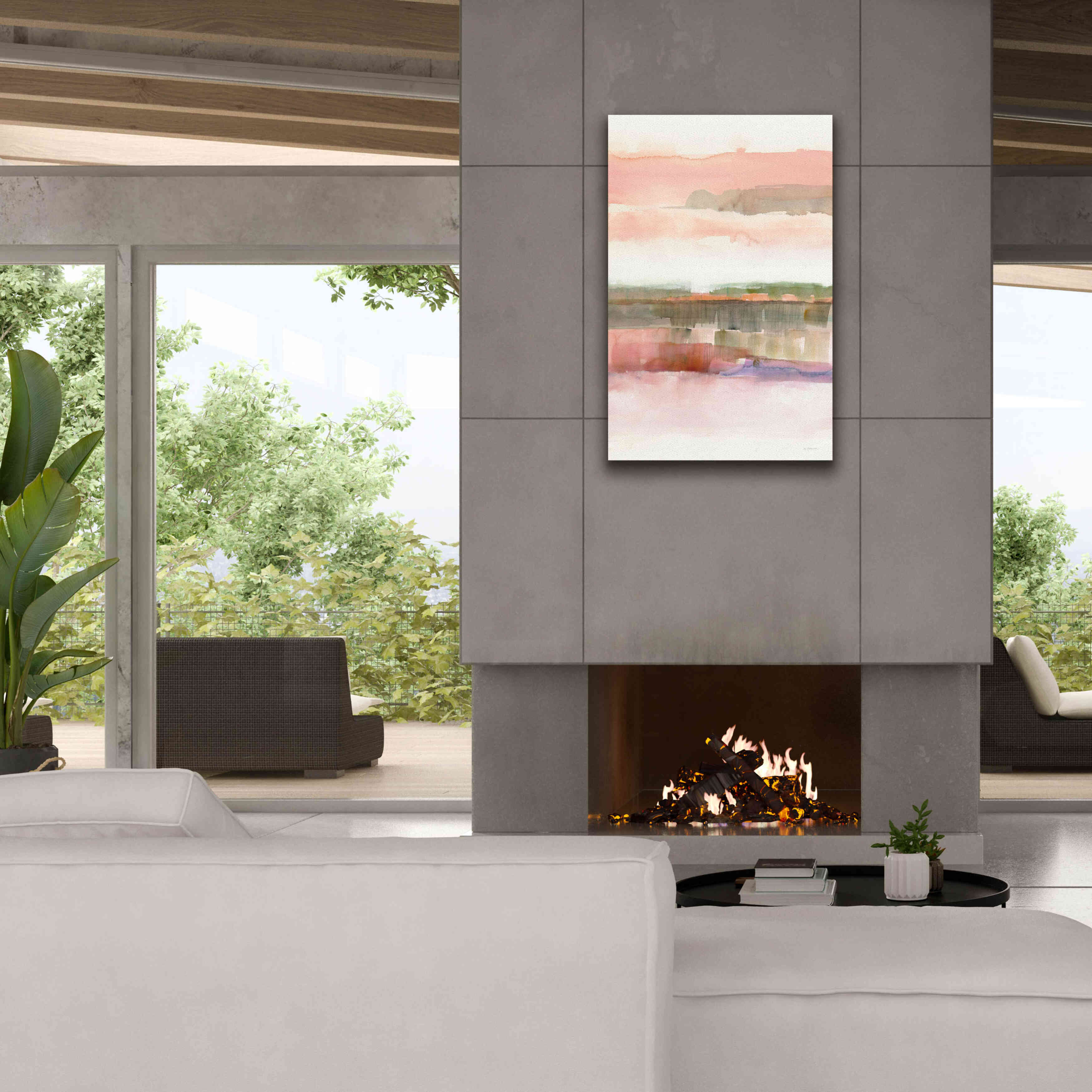 'Influence Of Line And Color Crop' by Mike Schick, Giclee Canvas Wall Art,26x40