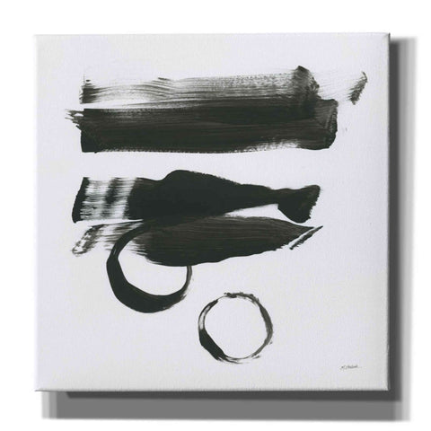 Image of 'Gold And Black Elements XVI' by Mike Schick, Giclee Canvas Wall Art
