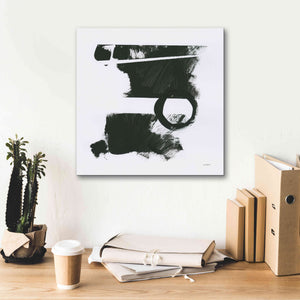 'Gold And Black Elements XVII' by Mike Schick, Giclee Canvas Wall Art,18x18