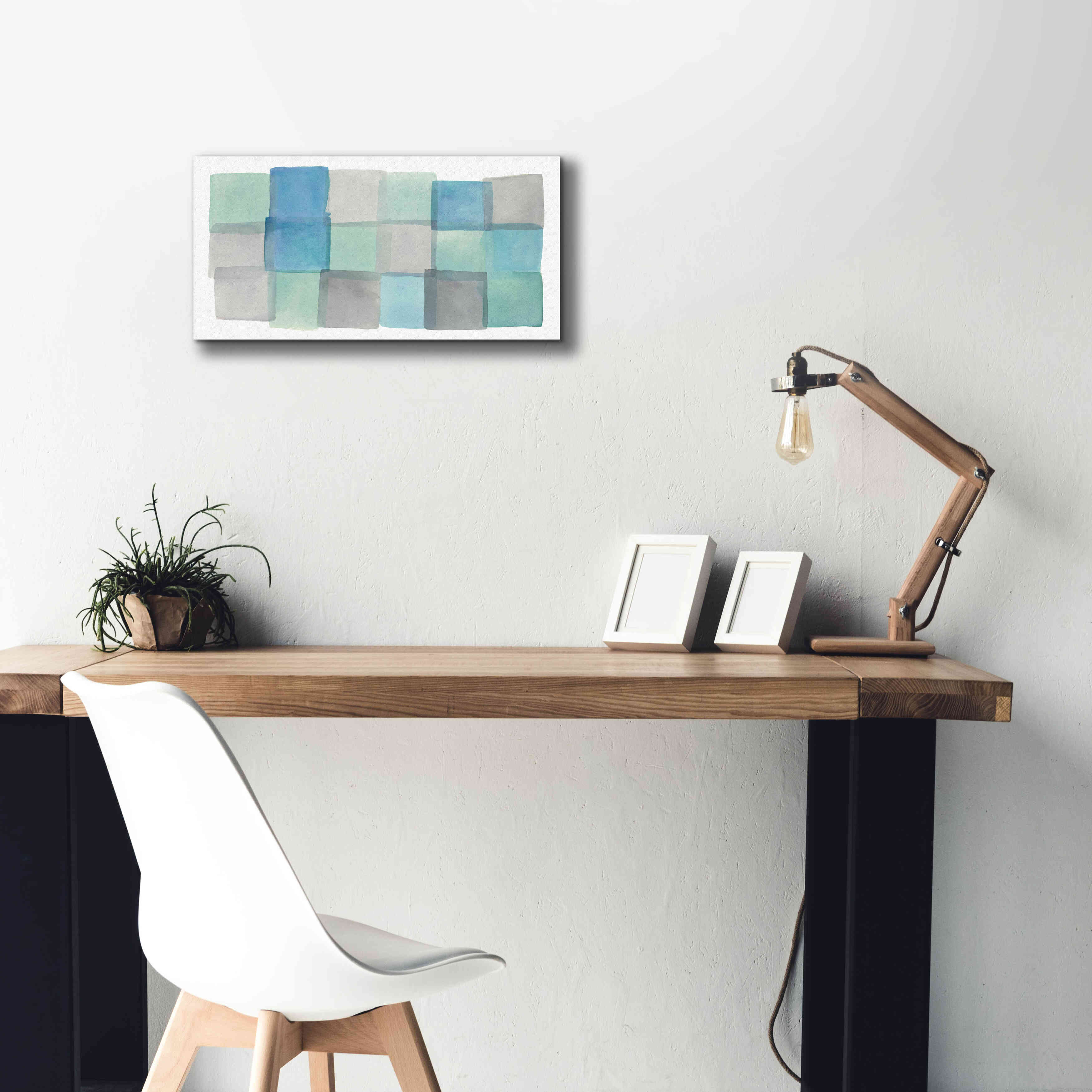 'Overlap III' by Mike Schick, Giclee Canvas Wall Art,24x12