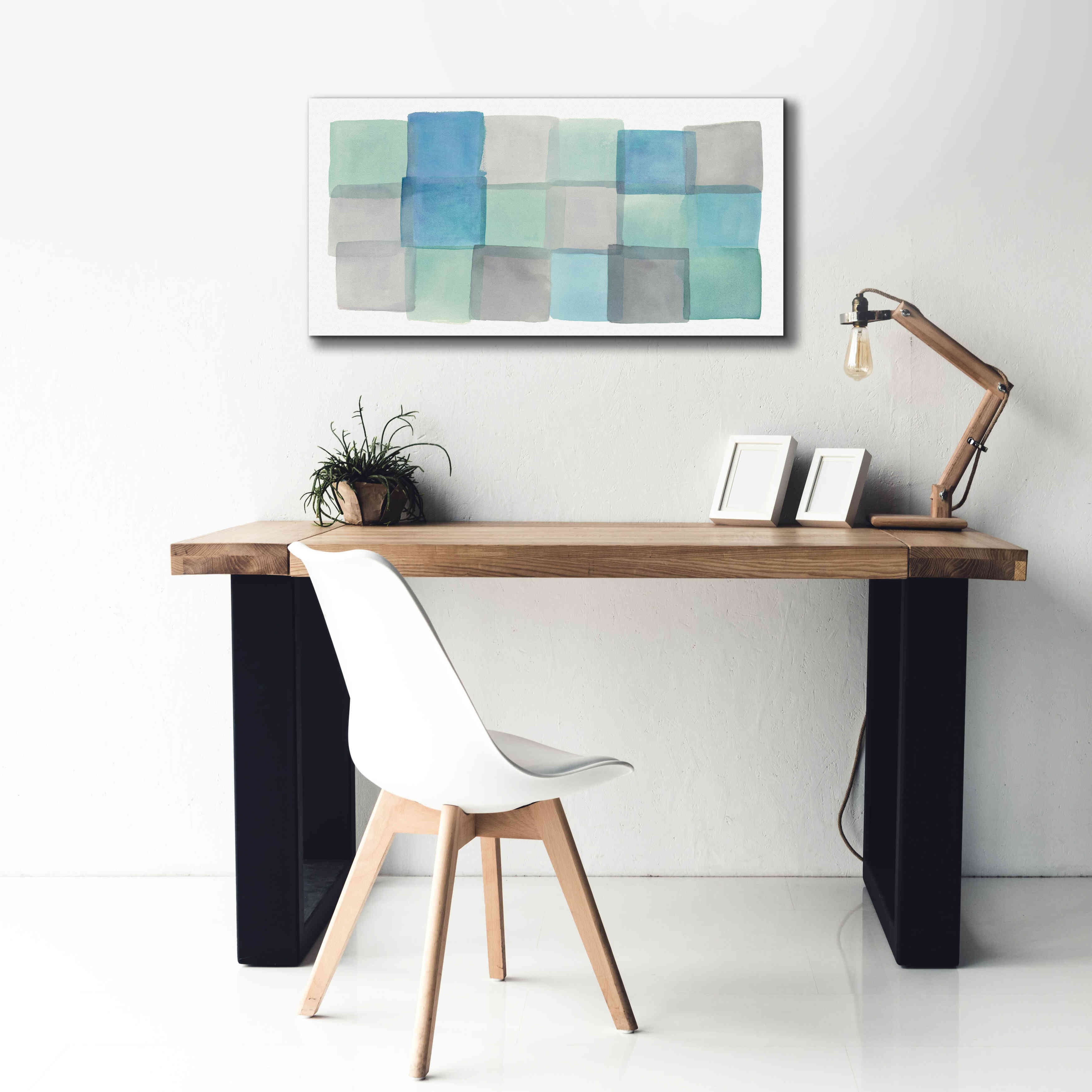 'Overlap III' by Mike Schick, Giclee Canvas Wall Art,40x20