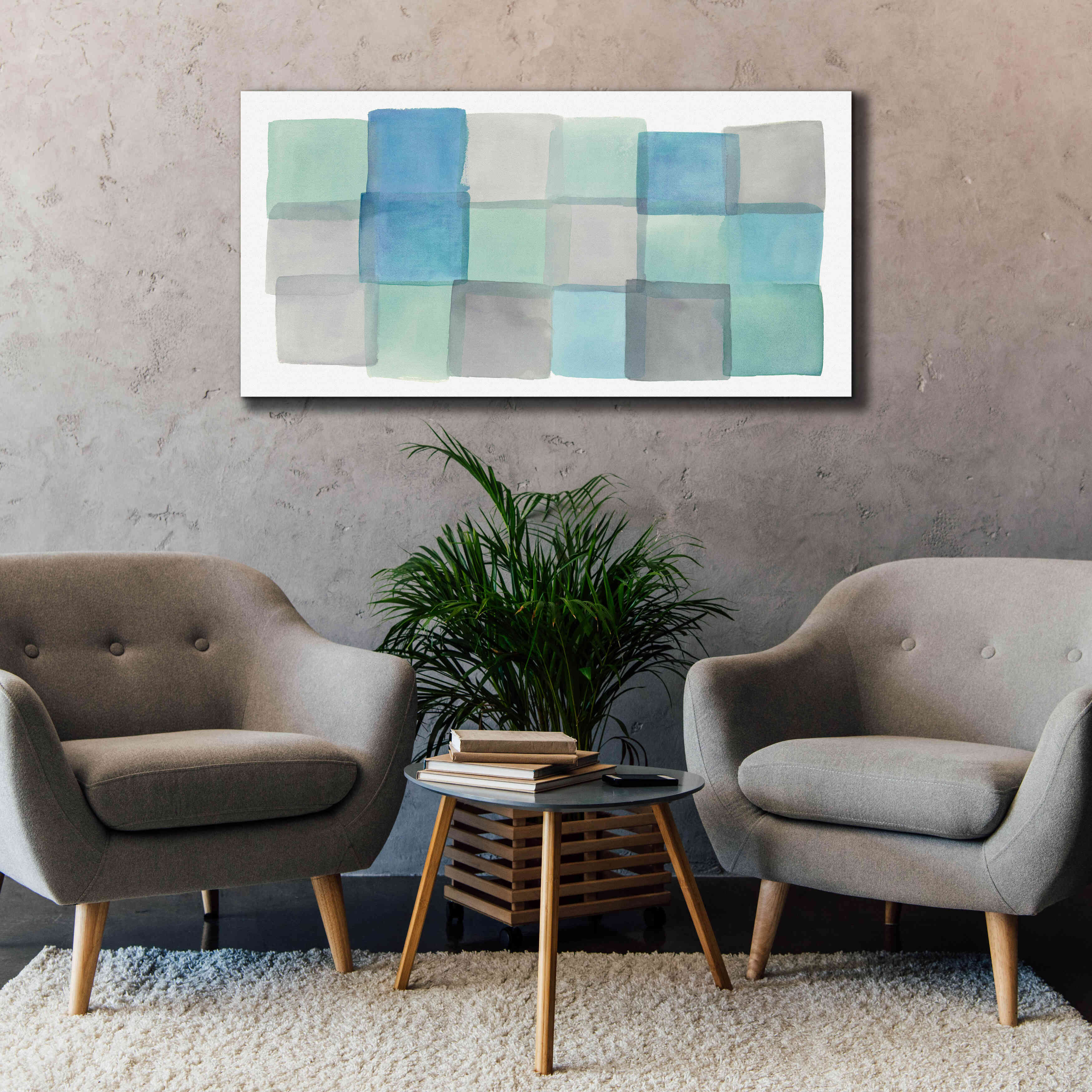 'Overlap III' by Mike Schick, Giclee Canvas Wall Art,60x30