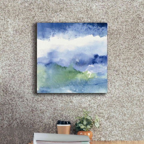 Image of 'Midnight At The Lake III' by Mike Schick, Giclee Canvas Wall Art,18x18