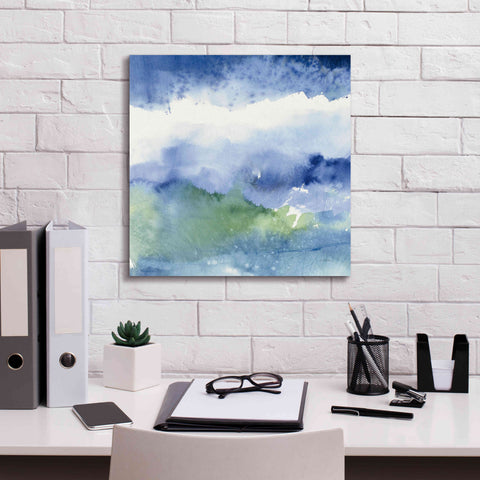 Image of 'Midnight At The Lake III' by Mike Schick, Giclee Canvas Wall Art,18x18