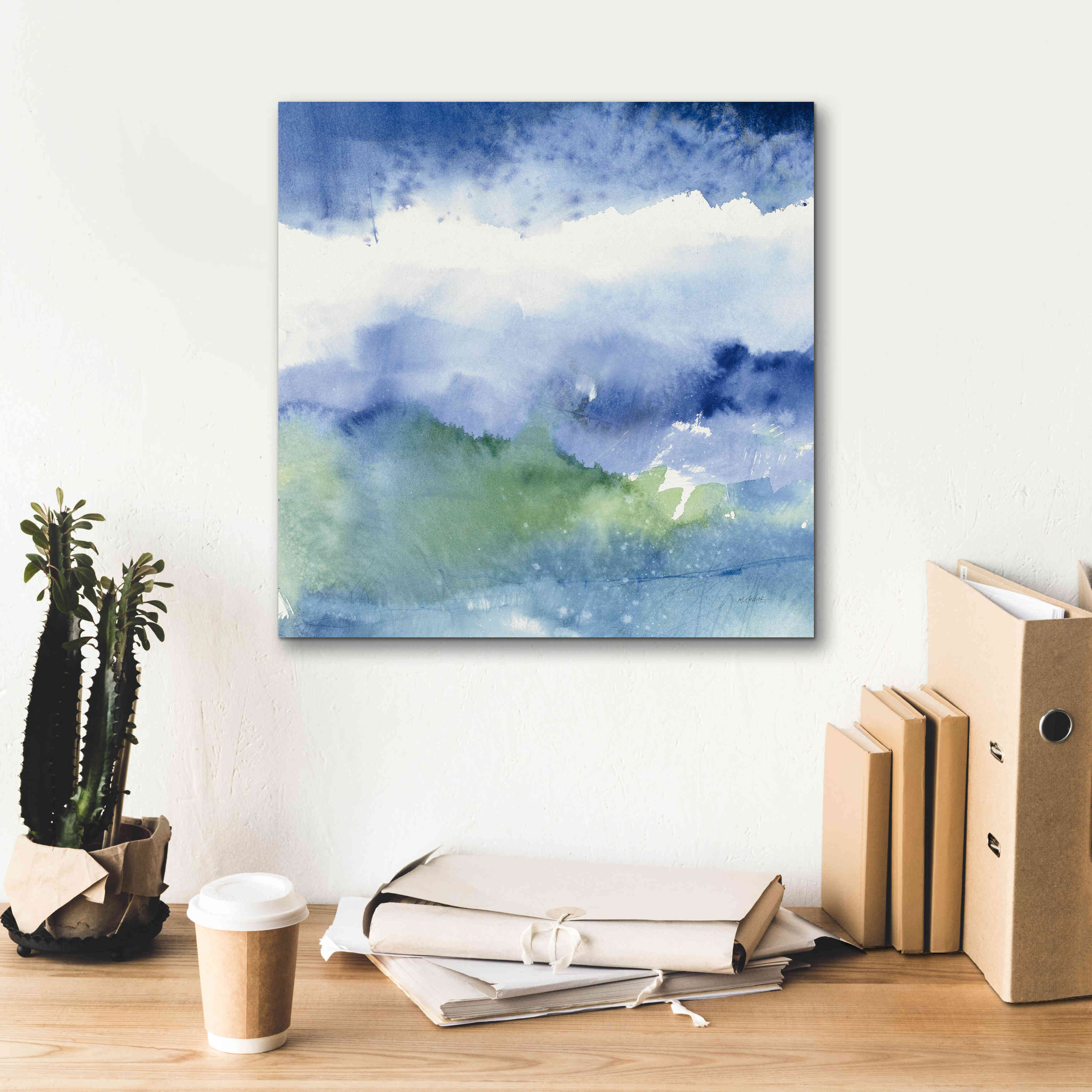 'Midnight At The Lake III' by Mike Schick, Giclee Canvas Wall Art,18x18
