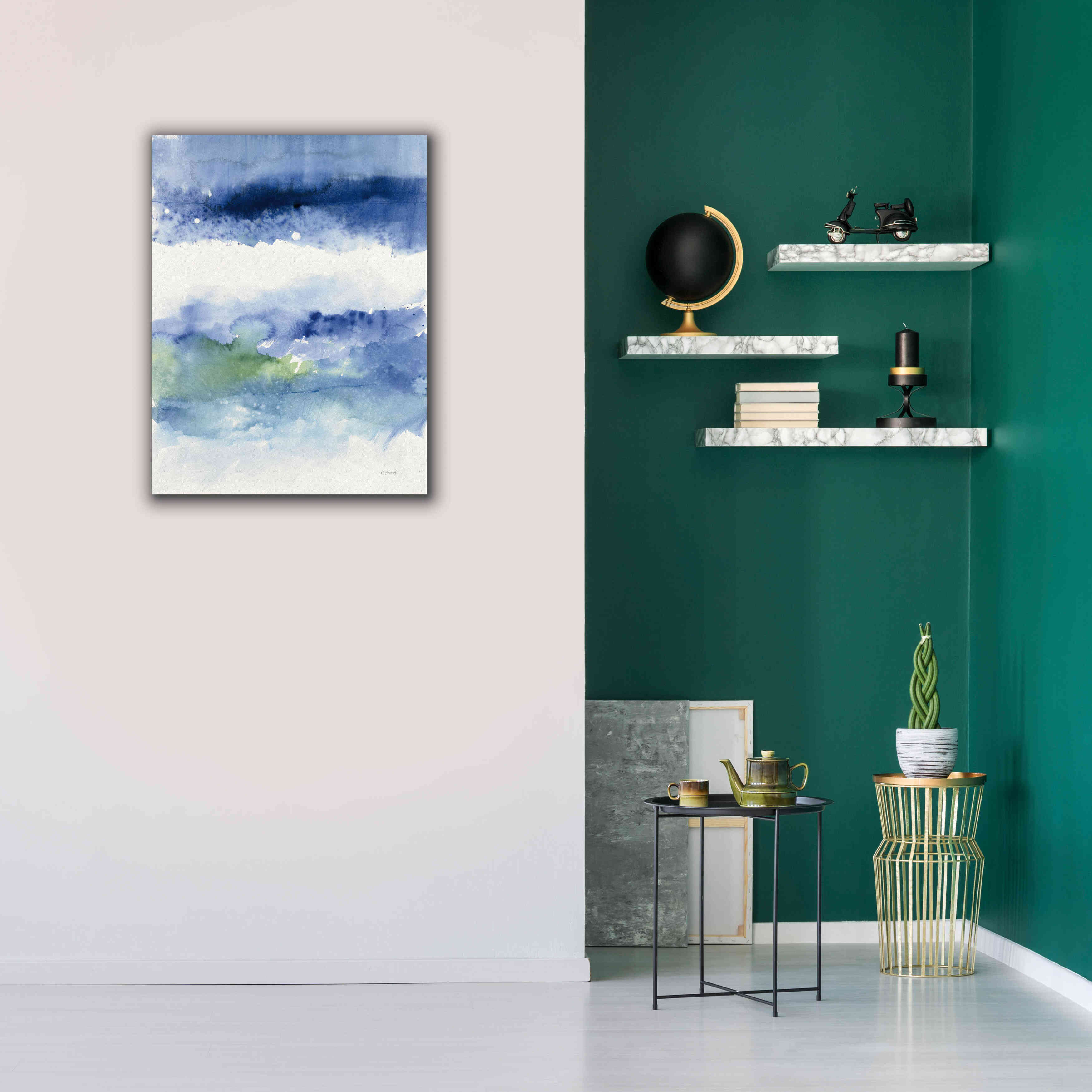 'Midnight At The Lake' by Mike Schick, Giclee Canvas Wall Art,26x34