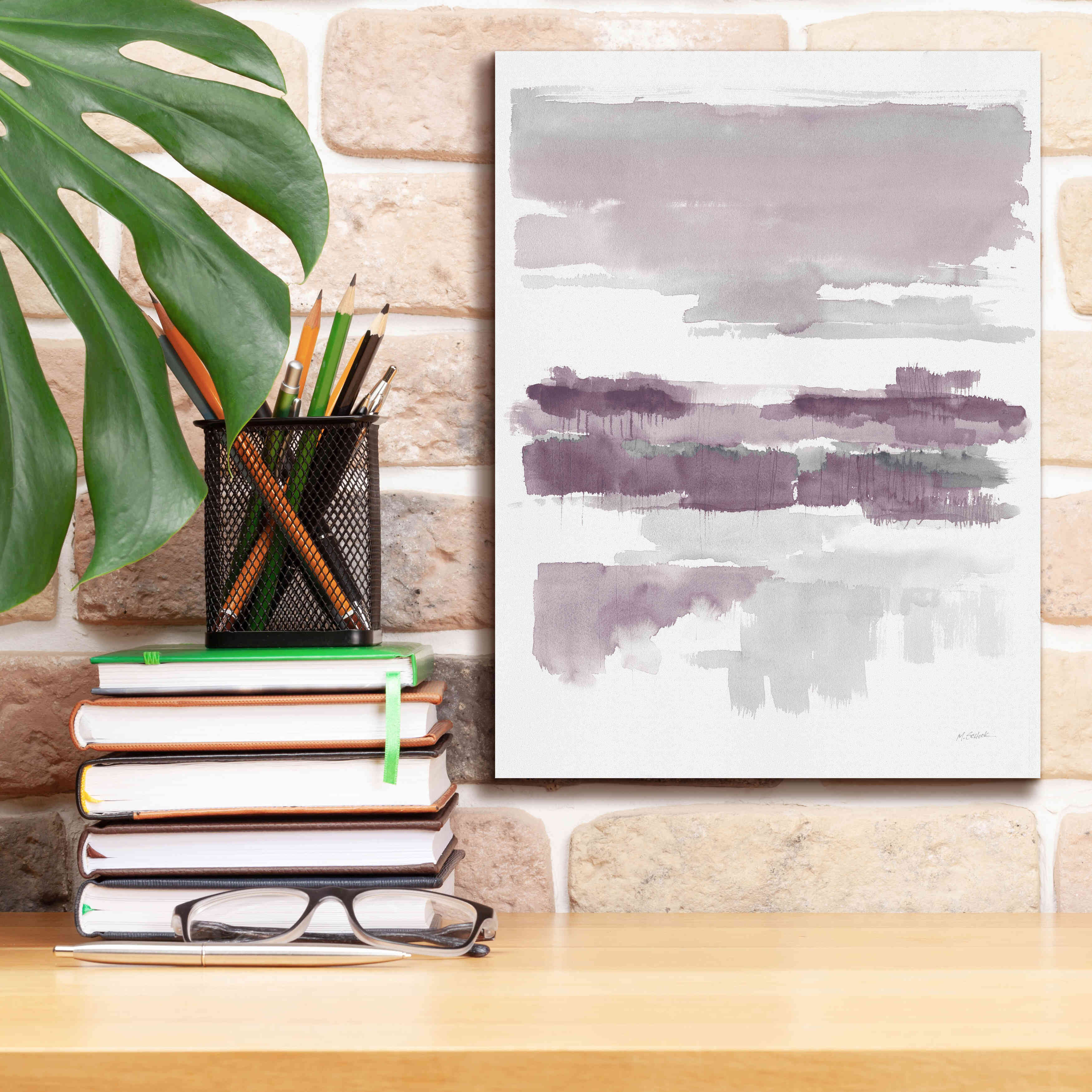 'Amethyst Wetlands Crop' by Mike Schick, Giclee Canvas Wall Art,12x16